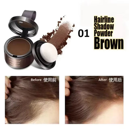 MAYCHEER Hairline Powder Instantly Cover Grey Hair Roots Hair Powder for Covering Grey Hair Maycheer Hairline Shadow Powder