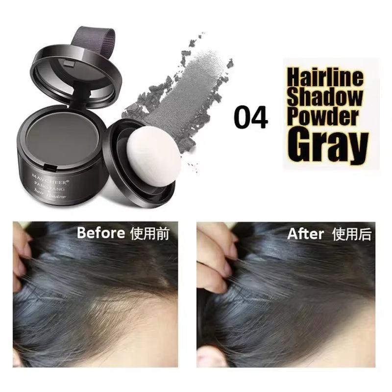 MAYCHEER Hairline Powder Instantly Cover Grey Hair Roots Hair Powder for Covering Grey Hair Maycheer Hairline Shadow Powder