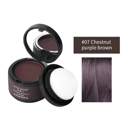 MAYCHEER Hairline Powder Instantly Cover Grey Hair Roots Hair Powder for Covering Grey Hair Maycheer Hairline Shadow Powder